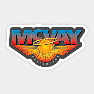 Front Logo - McVay Surfboards Sticker